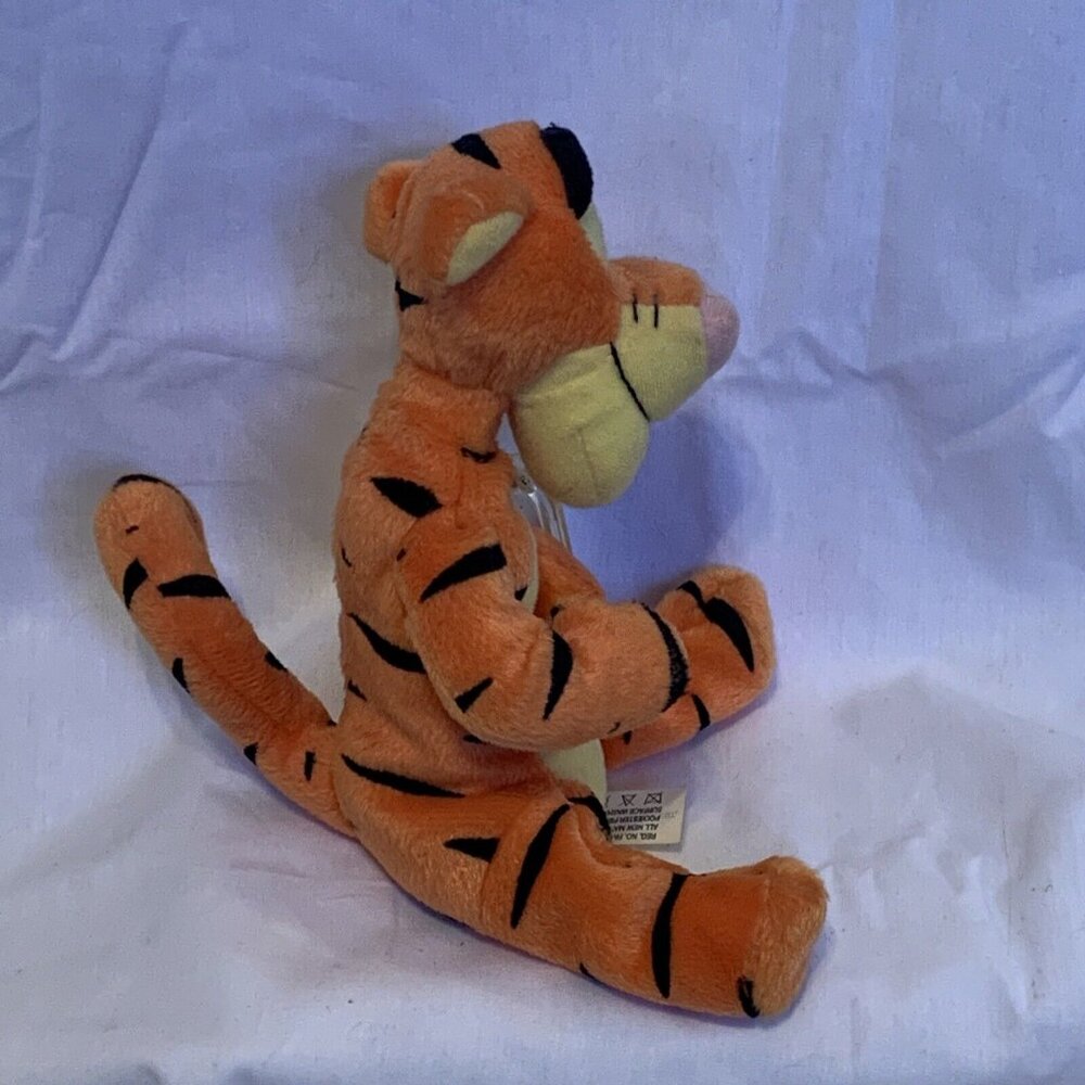 Tigger Plush - Star Bean Arcotoys Mattel - #2 Pooh Series 1999 7" Stuffed Animal - Picture 3 of 12